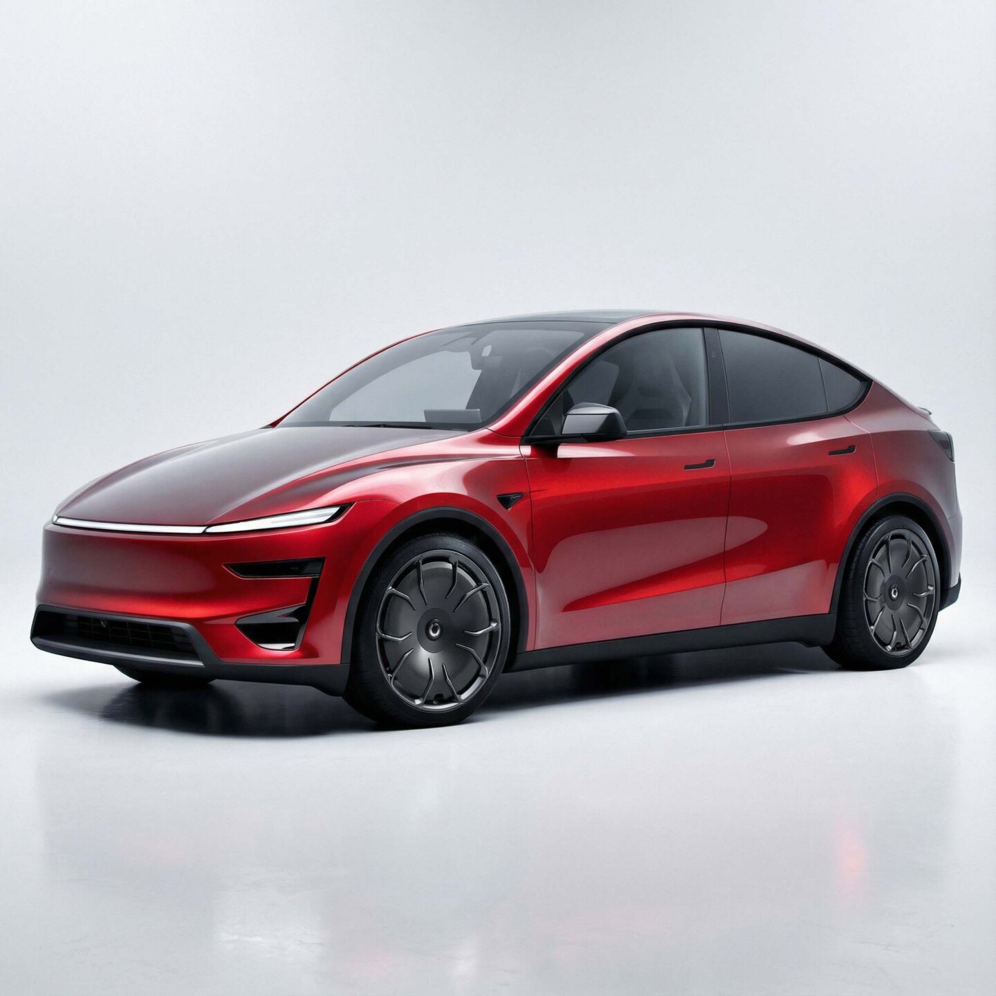 20″ CHELA Tesla Model Y Wheels – Set of 4 in Glossy Titanium - Image 3