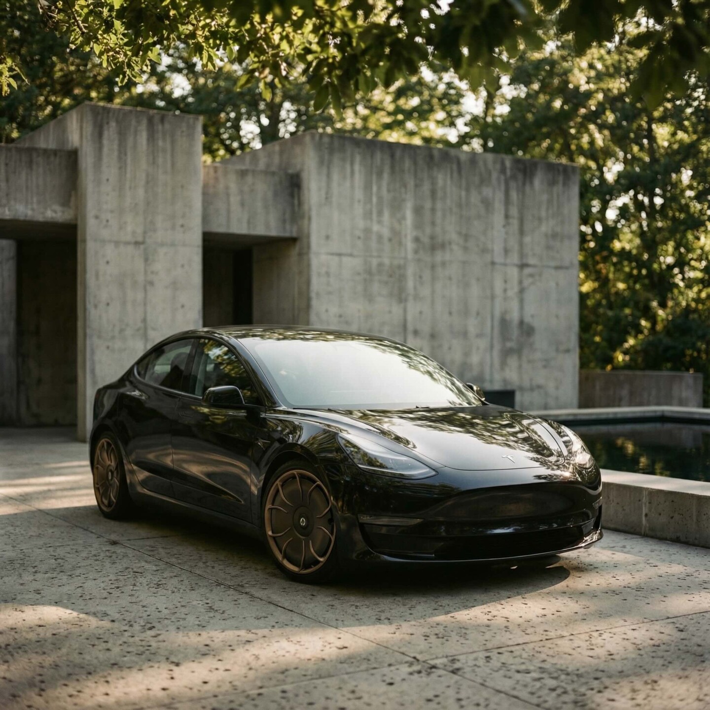 20″ CHELA Tesla Model 3 Wheels – Set of 4 in Matte Bronze - Image 4